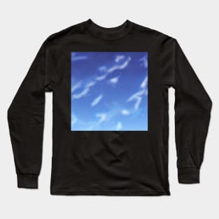 Blue Night Sky Long Sleeve T-Shirt